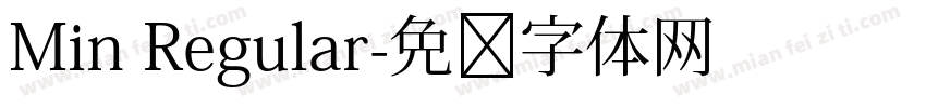Min Regular字体转换